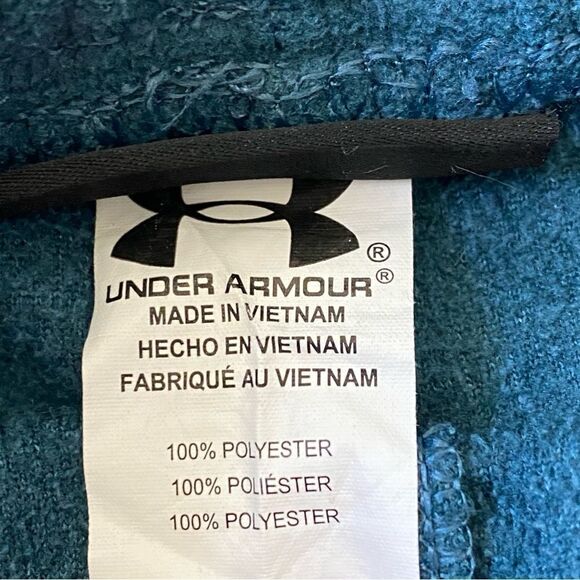 Under Armour Fleece Jogger Pants Teal Blue Boys Medium Athleisure - Picture 6 of 7